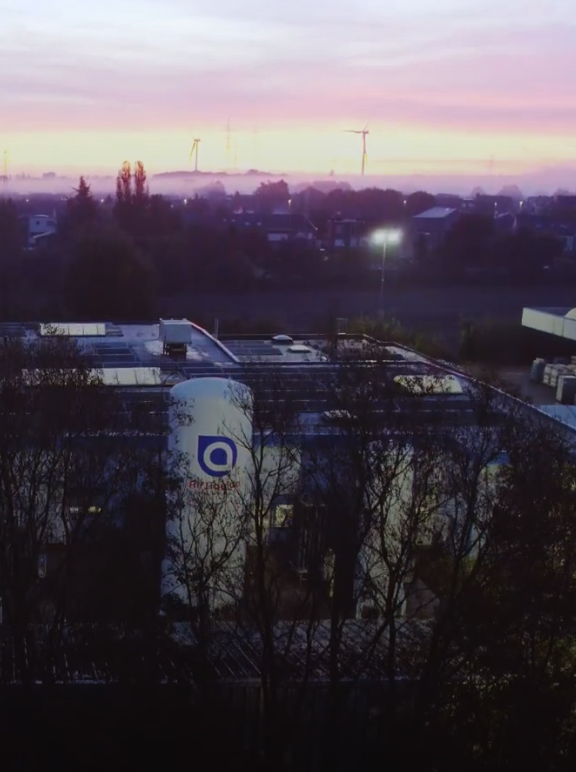 Air Liquide Healthcare Benelux : Énergie solaire pour une production durable.