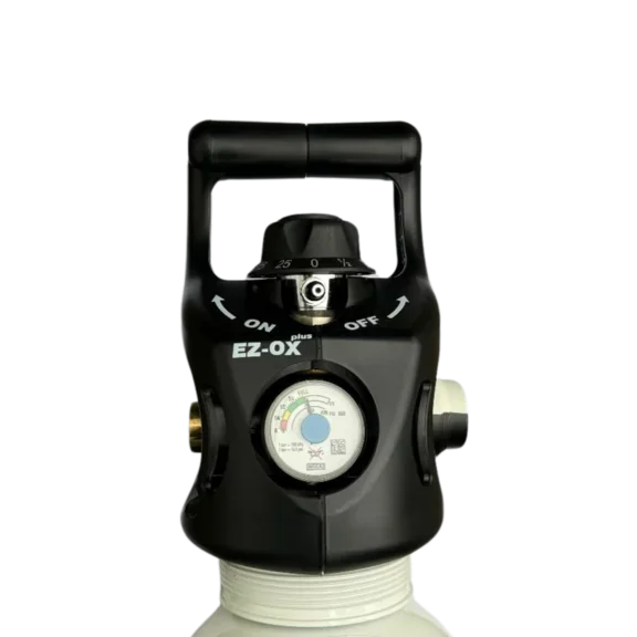 VIPR AIR : bouteille d'air comprimé avec détendeur intégré de Air Liquide Medical Benelux.