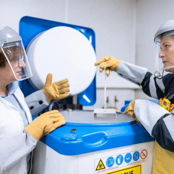 Female biobank technicians 06