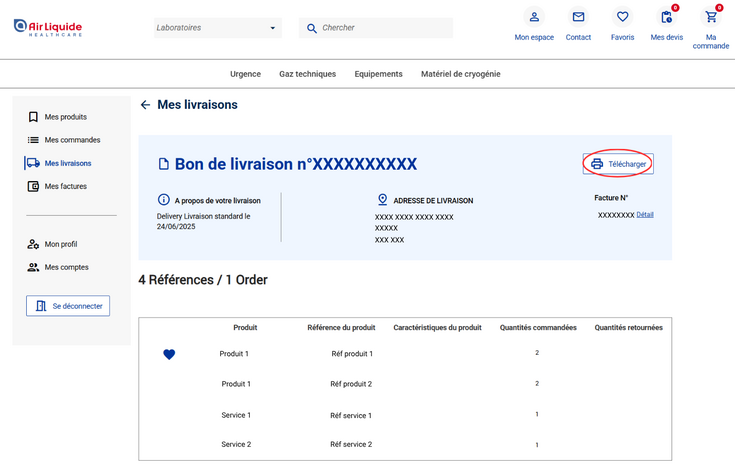 Air Liquide Healthcare Benelux Ou puis je consulter une copie des bulletins de livraison que j ai recu
